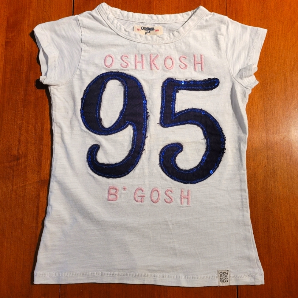 5Y Osh Kosh T-shirt embroidered and with sequins